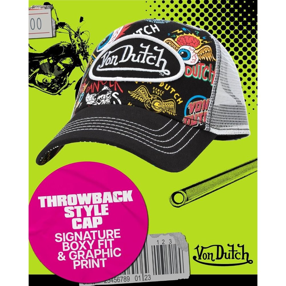 Monogram Trucker Cap Mesh Back Adjustable Snapbac… - image 3